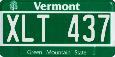 VT license plate XLT437