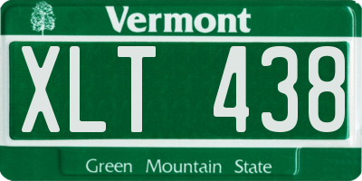 VT license plate XLT438