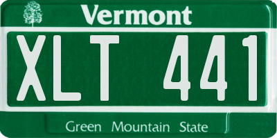VT license plate XLT441