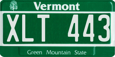 VT license plate XLT443
