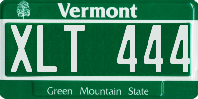 VT license plate XLT444