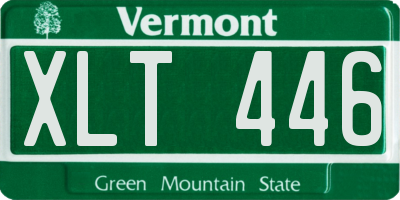 VT license plate XLT446