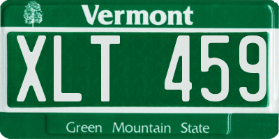 VT license plate XLT459