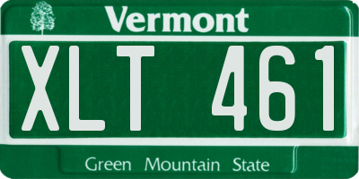 VT license plate XLT461