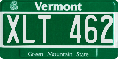 VT license plate XLT462