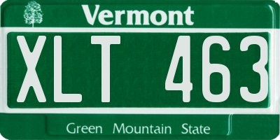 VT license plate XLT463