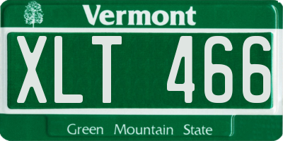 VT license plate XLT466