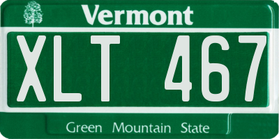 VT license plate XLT467