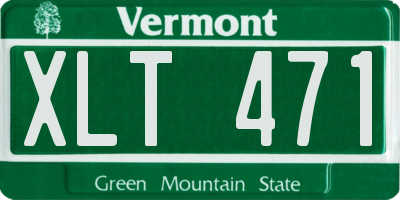 VT license plate XLT471