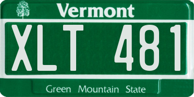 VT license plate XLT481