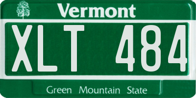 VT license plate XLT484