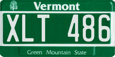 VT license plate XLT486