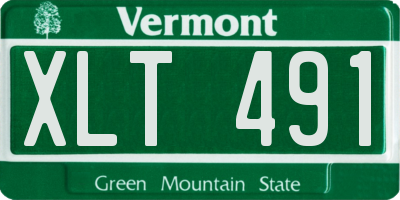 VT license plate XLT491