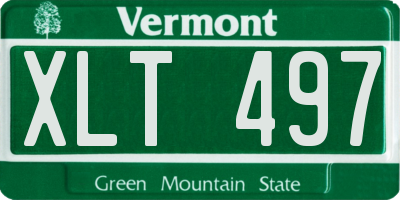 VT license plate XLT497
