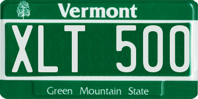 VT license plate XLT500
