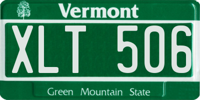 VT license plate XLT506