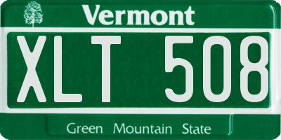 VT license plate XLT508