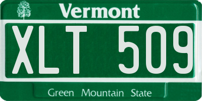 VT license plate XLT509
