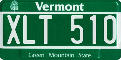 VT license plate XLT510
