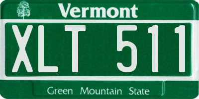 VT license plate XLT511