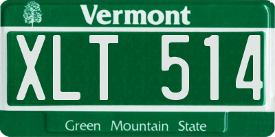 VT license plate XLT514