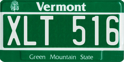 VT license plate XLT516