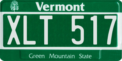 VT license plate XLT517