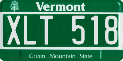 VT license plate XLT518