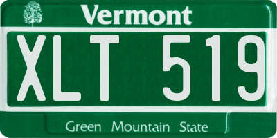 VT license plate XLT519