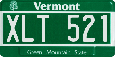 VT license plate XLT521