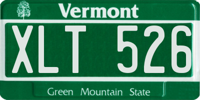 VT license plate XLT526