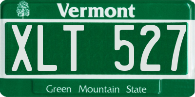 VT license plate XLT527