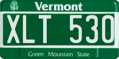 VT license plate XLT530
