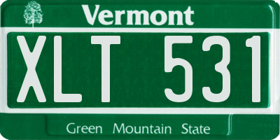VT license plate XLT531