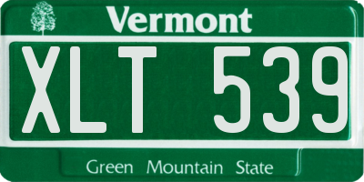 VT license plate XLT539