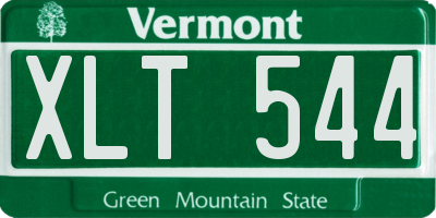 VT license plate XLT544