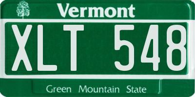 VT license plate XLT548