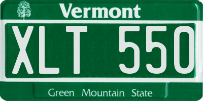 VT license plate XLT550