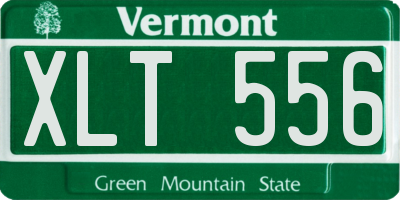 VT license plate XLT556