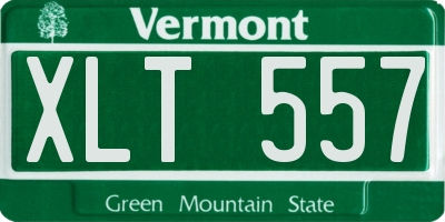 VT license plate XLT557