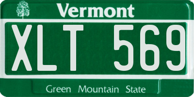VT license plate XLT569