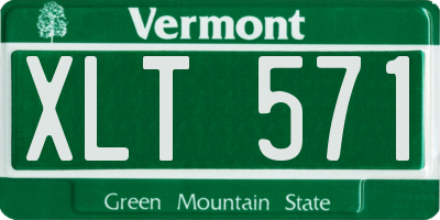 VT license plate XLT571