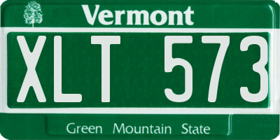 VT license plate XLT573