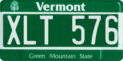 VT license plate XLT576