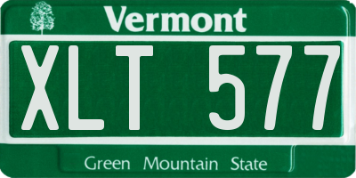 VT license plate XLT577
