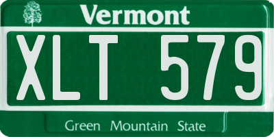 VT license plate XLT579