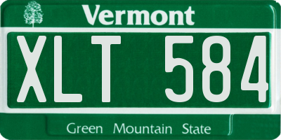VT license plate XLT584