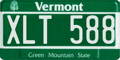 VT license plate XLT588