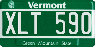 VT license plate XLT590