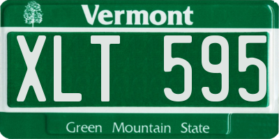 VT license plate XLT595